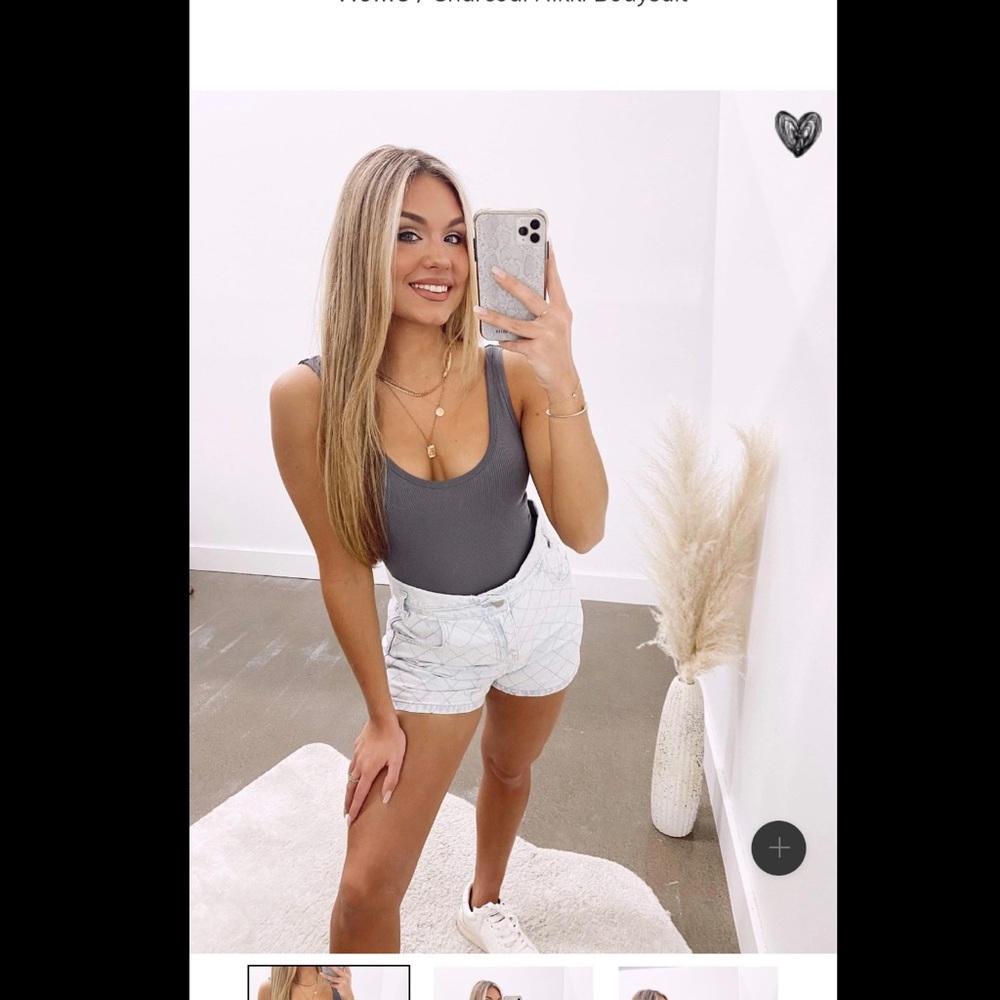 Charcoal Bodysuit